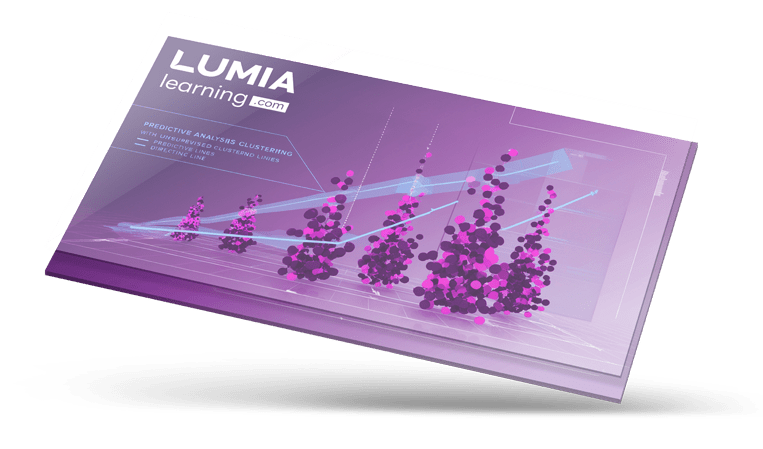 Pantalla o tableta de cristal con el curso de IA de aprendizaje estadístico