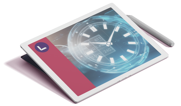 UNA TABLETA DIGITAL CON UN LÁPIZ OPTICO, CON GRÁFICAS EN LA PANTALLA SOBRE SERIES TEMPORALES